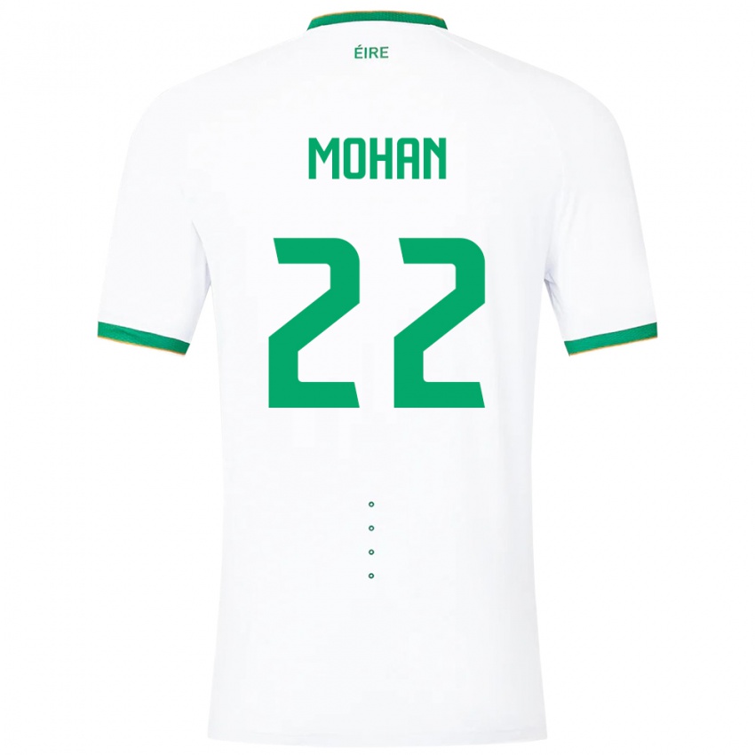 Barn Irland Stephen Mohan #22 Hvit Bortetrøye Drakt Trøye 24-26 Skjorter T-Skjorte
