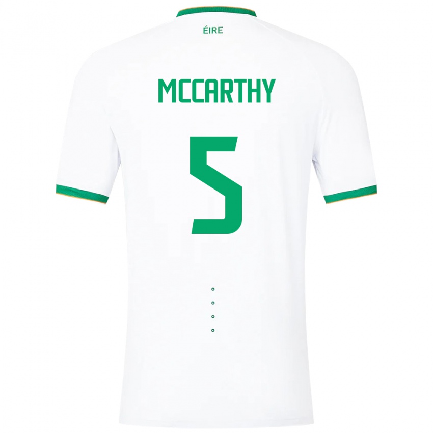 Barn Irland Taylor Mccarthy #5 Hvit Bortetrøye Drakt Trøye 24-26 Skjorter T-Skjorte