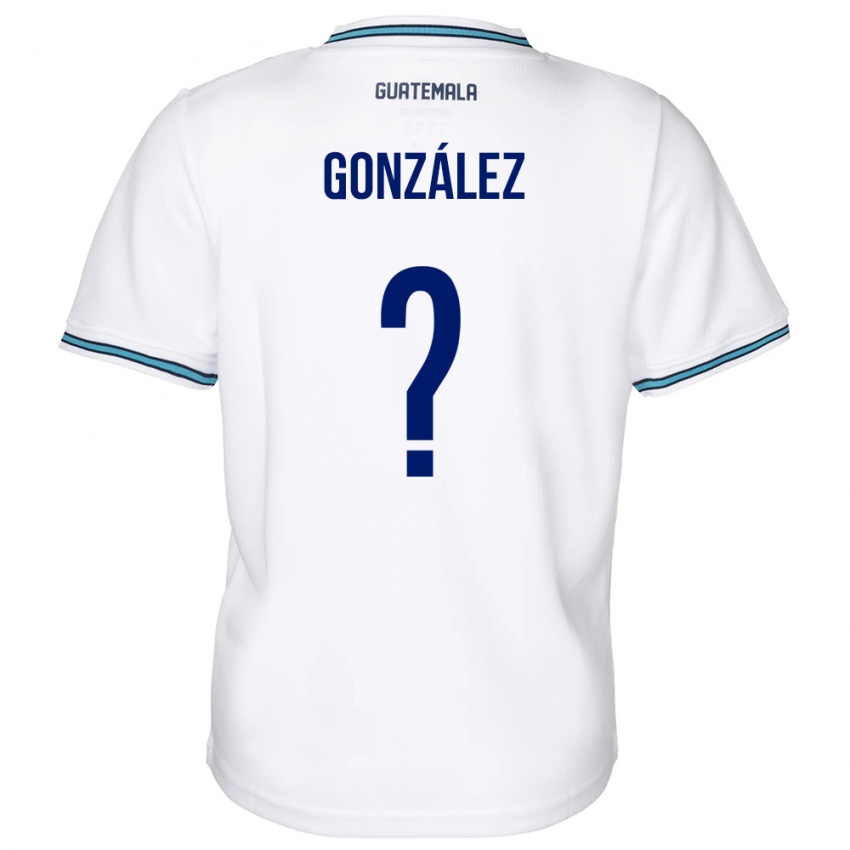 Mann Guatemala Erick González #0 Hvit Hjemmetrøye Drakt Trøye 24-26 Skjorter T-Skjorte