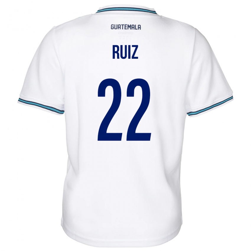 Mann Guatemala Kevin Ruiz #22 Hvit Hjemmetrøye Drakt Trøye 24-26 Skjorter T-Skjorte