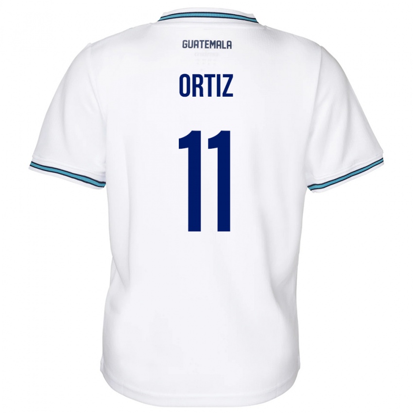 Mann Guatemala Andersson Ortiz #11 Hvit Hjemmetrøye Drakt Trøye 24-26 Skjorter T-Skjorte