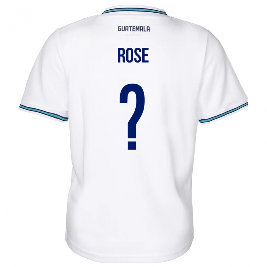 Mann Guatemala Michelle Rose #0 Hvit Hjemmetrøye Drakt Trøye 24-26 Skjorter T-Skjorte
