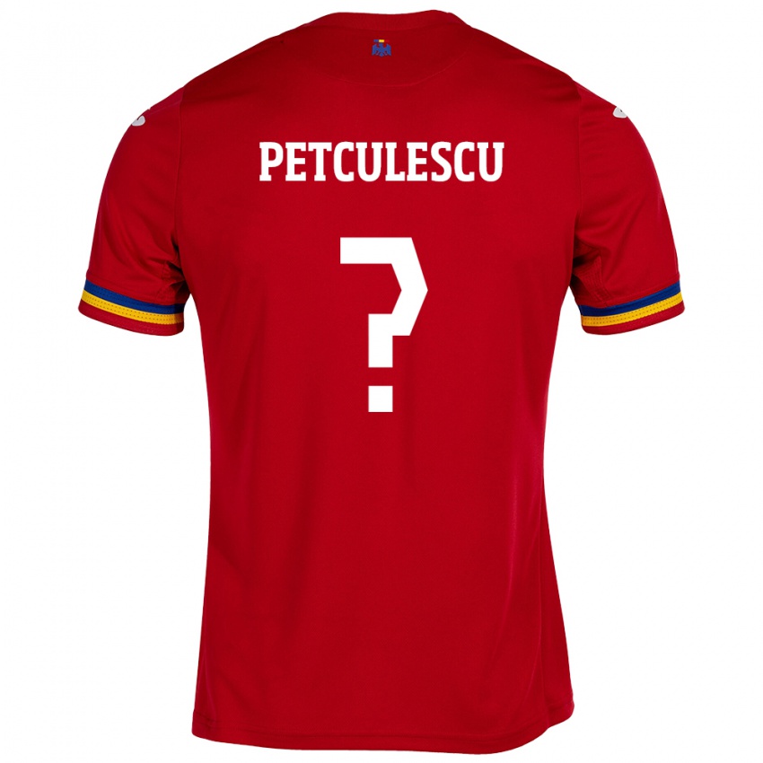 Mann Romania Robert Petculescu #0 Rød Bortetrøye Drakt Trøye 24-26 Skjorter T-Skjorte