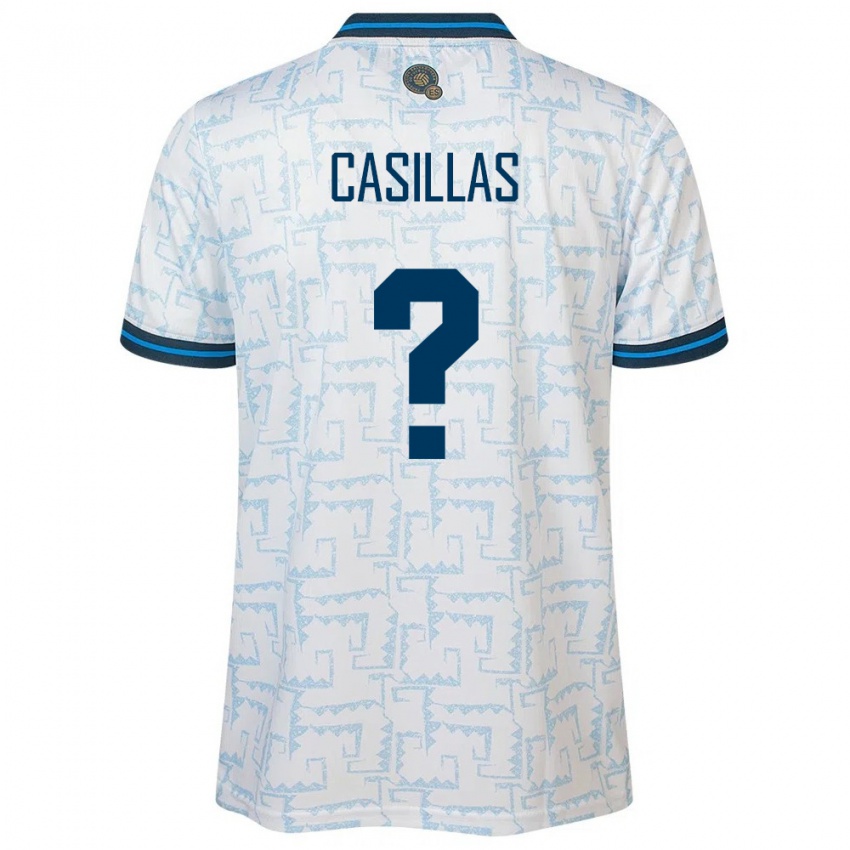 Mann El Salvador Marcos Casillas #0 Hvit Bortetrøye Drakt Trøye 24-26 Skjorter T-Skjorte