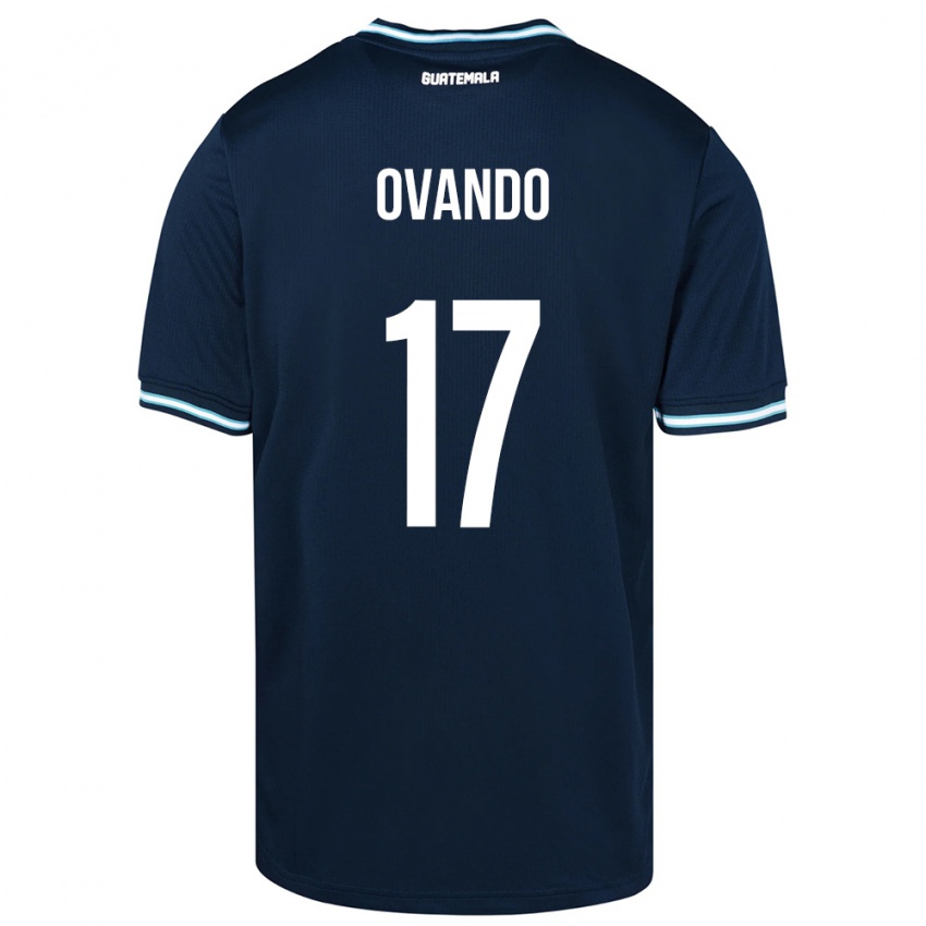 Mann Guatemala Sandra Ovando #17 Blå Bortetrøye Drakt Trøye 24-26 Skjorter T-Skjorte