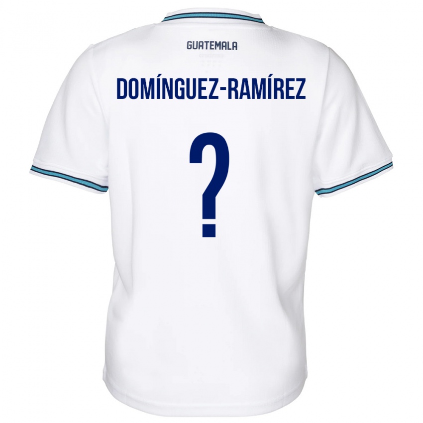 Dame Guatemala Marco Domínguez-Ramírez #0 Hvit Hjemmetrøye Drakt Trøye 24-26 Skjorter T-Skjorte