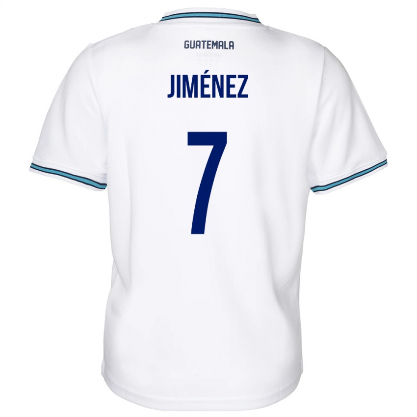 Dame Guatemala Cristian Jiménez #7 Hvit Hjemmetrøye Drakt Trøye 24-26 Skjorter T-Skjorte