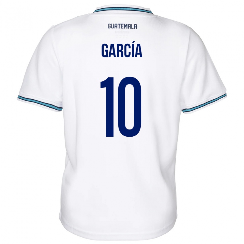 Dame Guatemala Gabriel García #10 Hvit Hjemmetrøye Drakt Trøye 24-26 Skjorter T-Skjorte