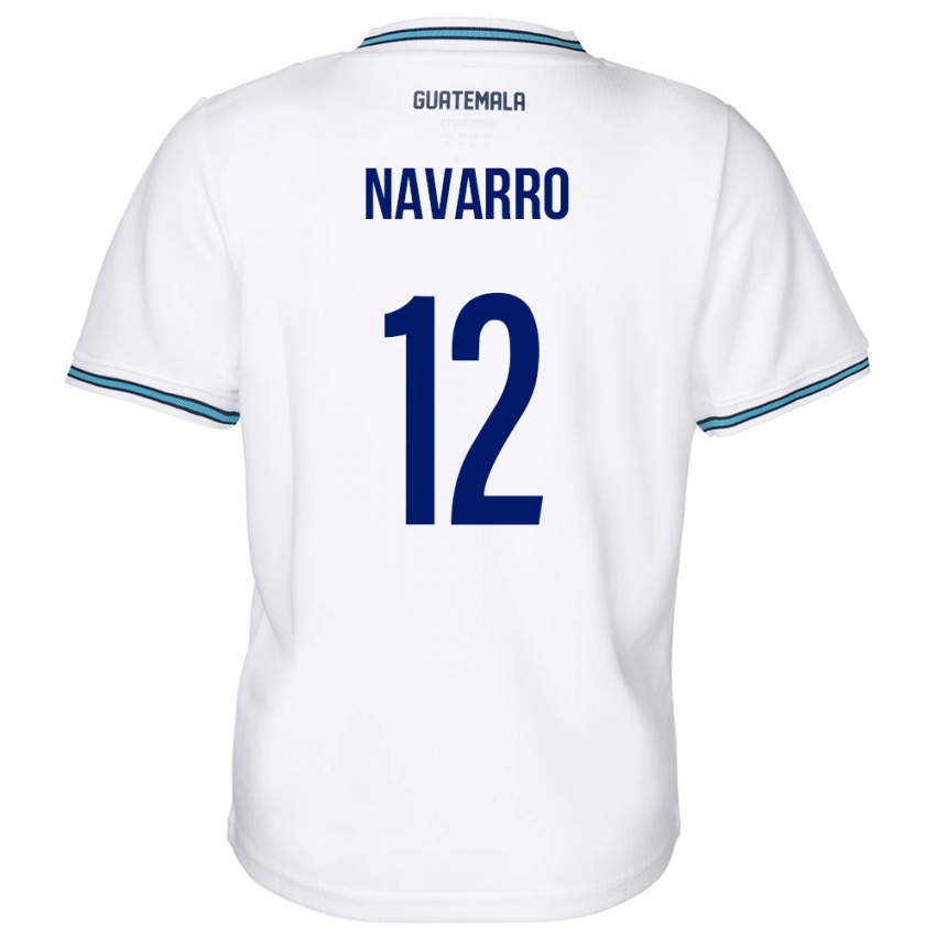 Dame Guatemala Kenderson Navarro #12 Hvit Hjemmetrøye Drakt Trøye 24-26 Skjorter T-Skjorte