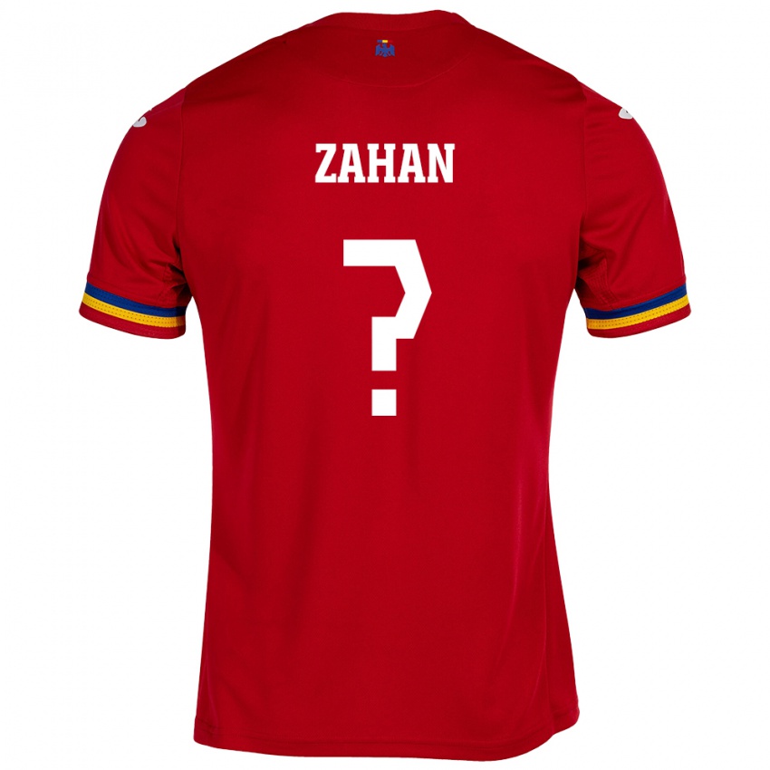 Dame Romania Alex Zahan #0 Rød Bortetrøye Drakt Trøye 24-26 Skjorter T-Skjorte