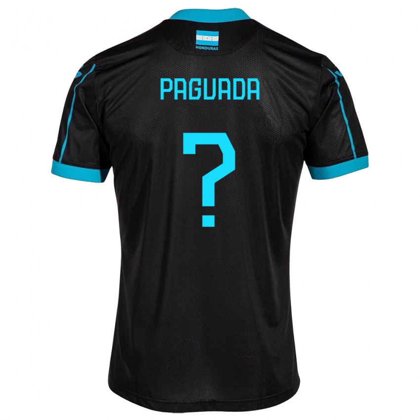 Dame Honduras Didier Paguada #0 Svart Bortetrøye Drakt Trøye 24-26 Skjorter T-Skjorte