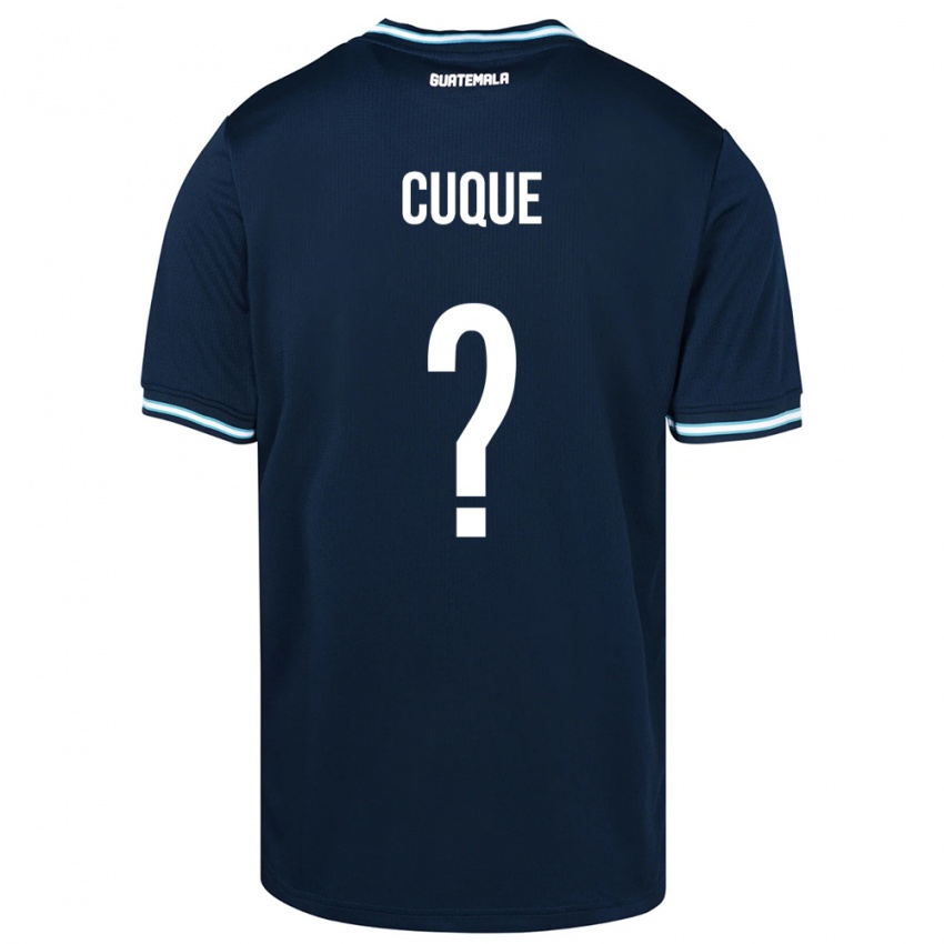 Dame Guatemala Diego Cuque #0 Blå Bortetrøye Drakt Trøye 24-26 Skjorter T-Skjorte