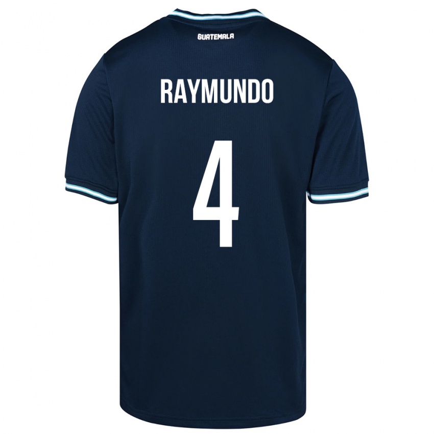 Dame Guatemala Cristopher Raymundo #4 Blå Bortetrøye Drakt Trøye 24-26 Skjorter T-Skjorte