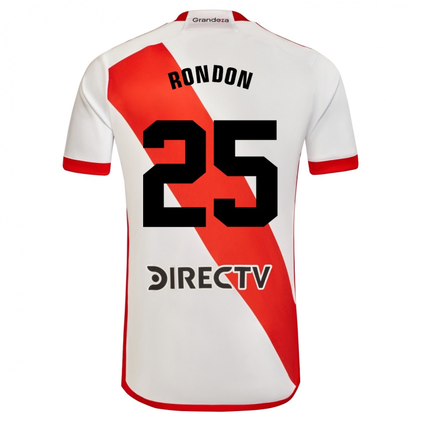 Barn Salomon Rondon #25 Hvit Rød Hjemmetrøye Drakt Trøye 2023/24 Skjorter T-Skjorte
