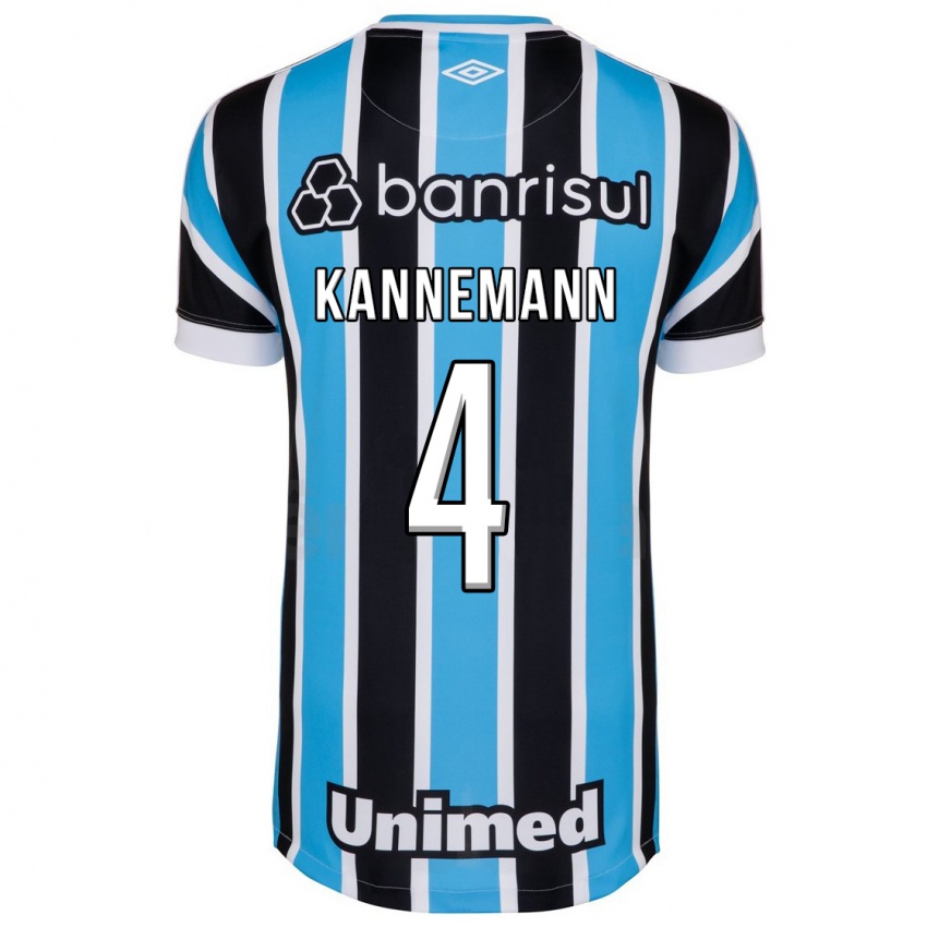 Barn Walter Kannemann #4 Blå Hjemmetrøye Drakt Trøye 2023/24 Skjorter T-Skjorte