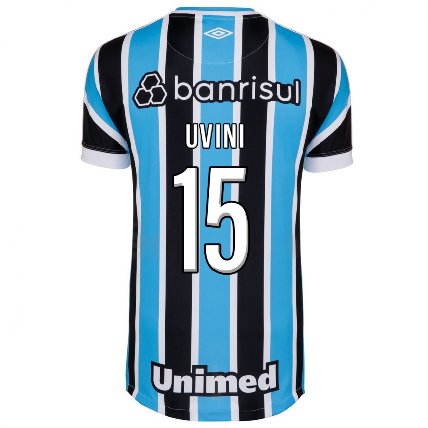 Barn Bruno Uvini #15 Blå Hjemmetrøye Drakt Trøye 2023/24 Skjorter T-Skjorte