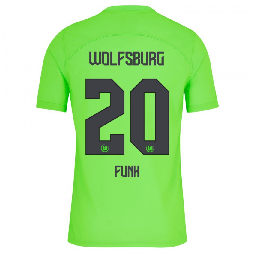 Barn Jonah Funk #20 Grønn Hjemmetrøye Drakt Trøye 2023/24 Skjorter T-Skjorte