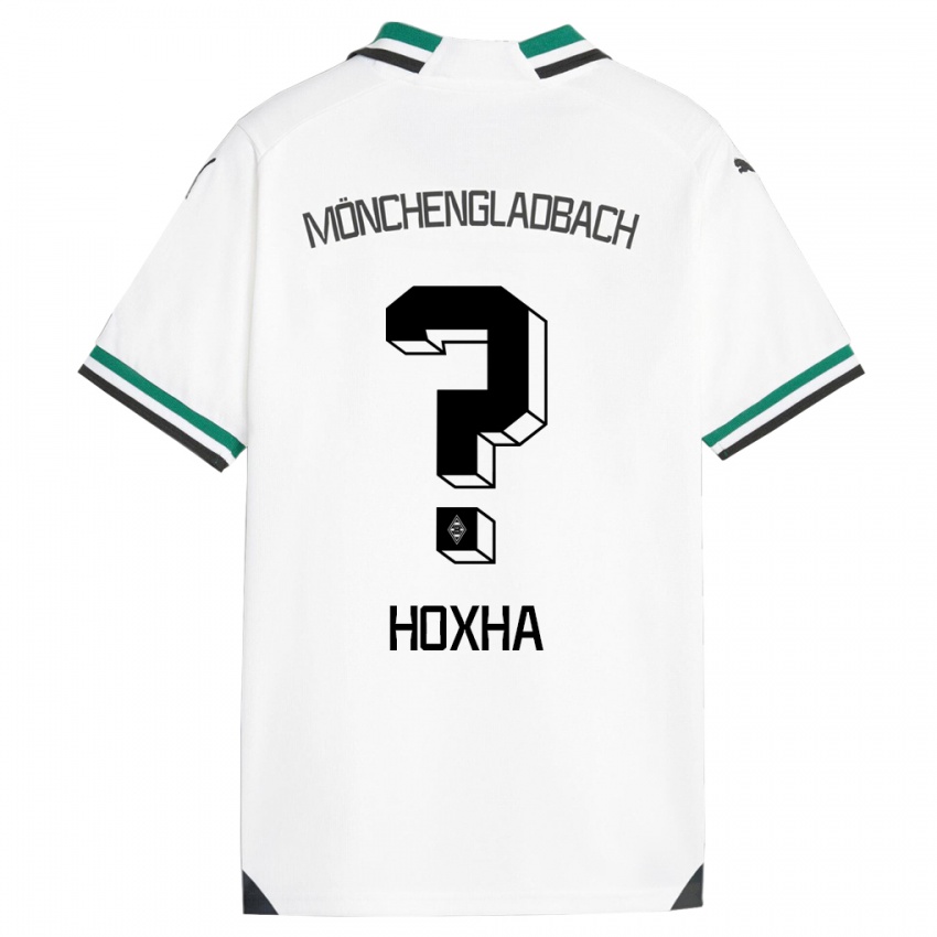 Barn Flavjo Hoxha #0 Hvit Grønn Hjemmetrøye Drakt Trøye 2023/24 Skjorter T-Skjorte