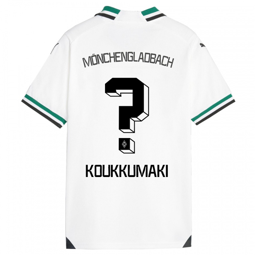Barn Taavi Koukkumäki #0 Hvit Grønn Hjemmetrøye Drakt Trøye 2023/24 Skjorter T-Skjorte