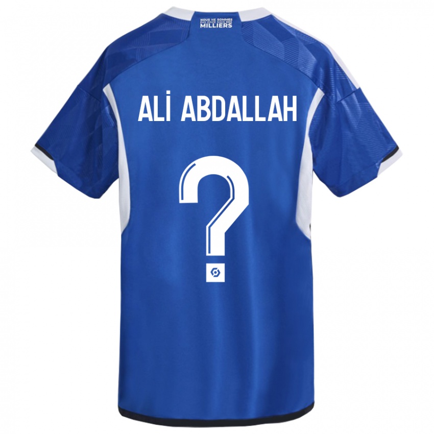 Barn Aboubacar Ali Abdallah #0 Blå Hjemmetrøye Drakt Trøye 2023/24 Skjorter T-Skjorte