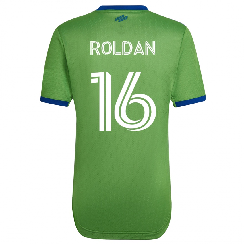 Barn Álex Roldán #16 Grønn Hjemmetrøye Drakt Trøye 2023/24 Skjorter T-Skjorte