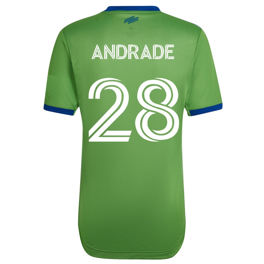 Barn Yeimar Gómez Andrade #28 Grønn Hjemmetrøye Drakt Trøye 2023/24 Skjorter T-Skjorte