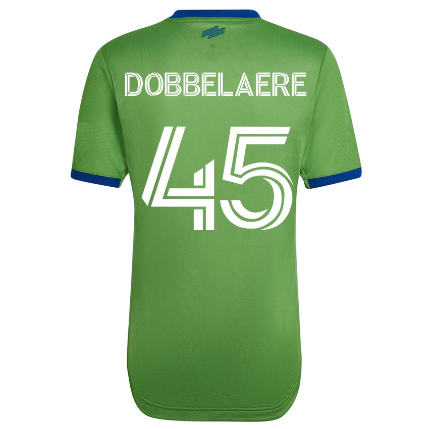 Barn Ethan Dobbelaere #45 Grønn Hjemmetrøye Drakt Trøye 2023/24 Skjorter T-Skjorte