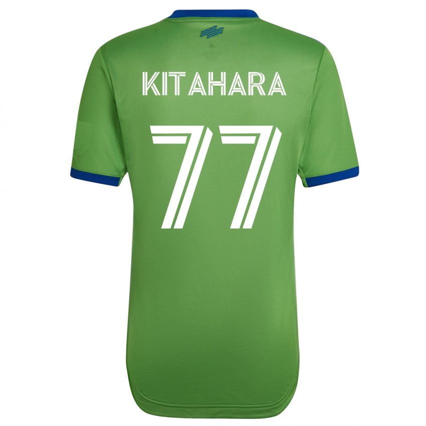 Barn Sota Kitahara #77 Grønn Hjemmetrøye Drakt Trøye 2023/24 Skjorter T-Skjorte