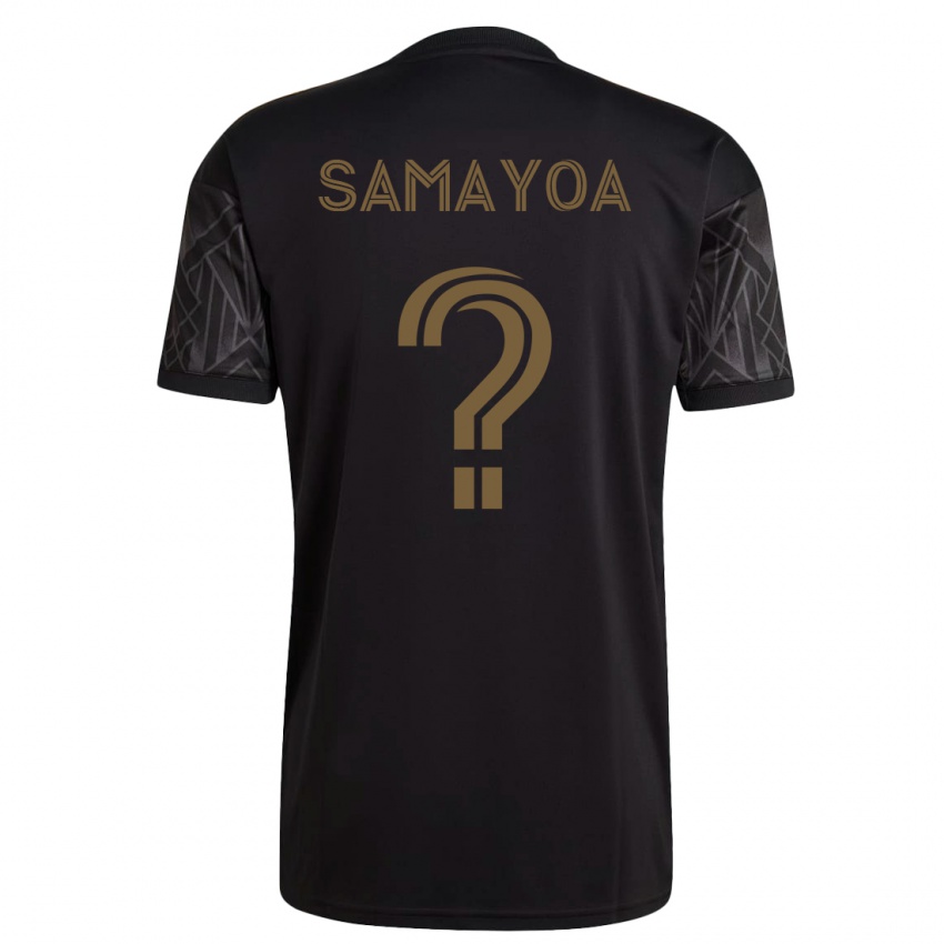 Barn Adriano Samayoa #0 Svart Hjemmetrøye Drakt Trøye 2023/24 Skjorter T-Skjorte