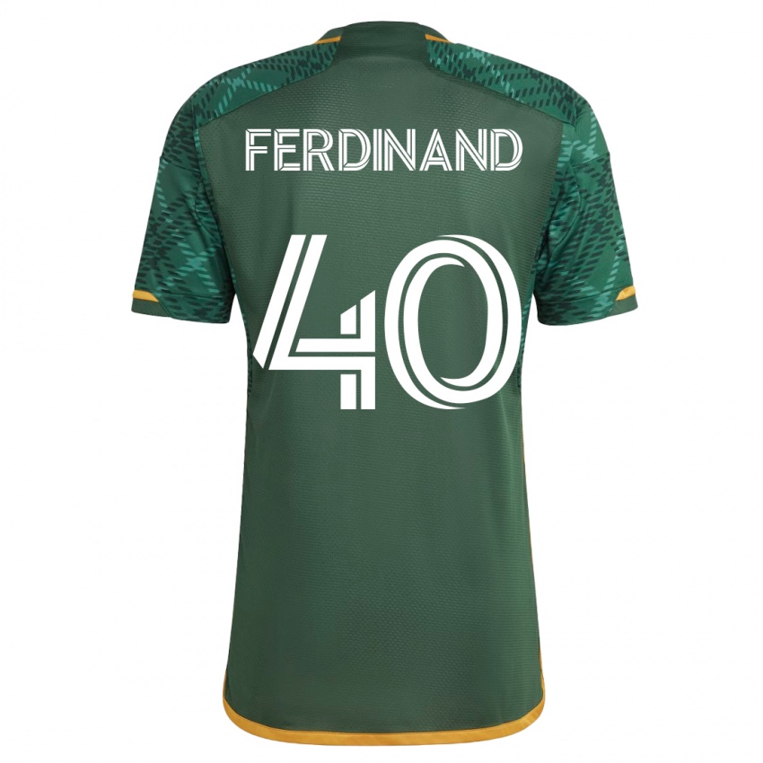 Barn Keesean Ferdinand #40 Grønn Hjemmetrøye Drakt Trøye 2023/24 Skjorter T-Skjorte