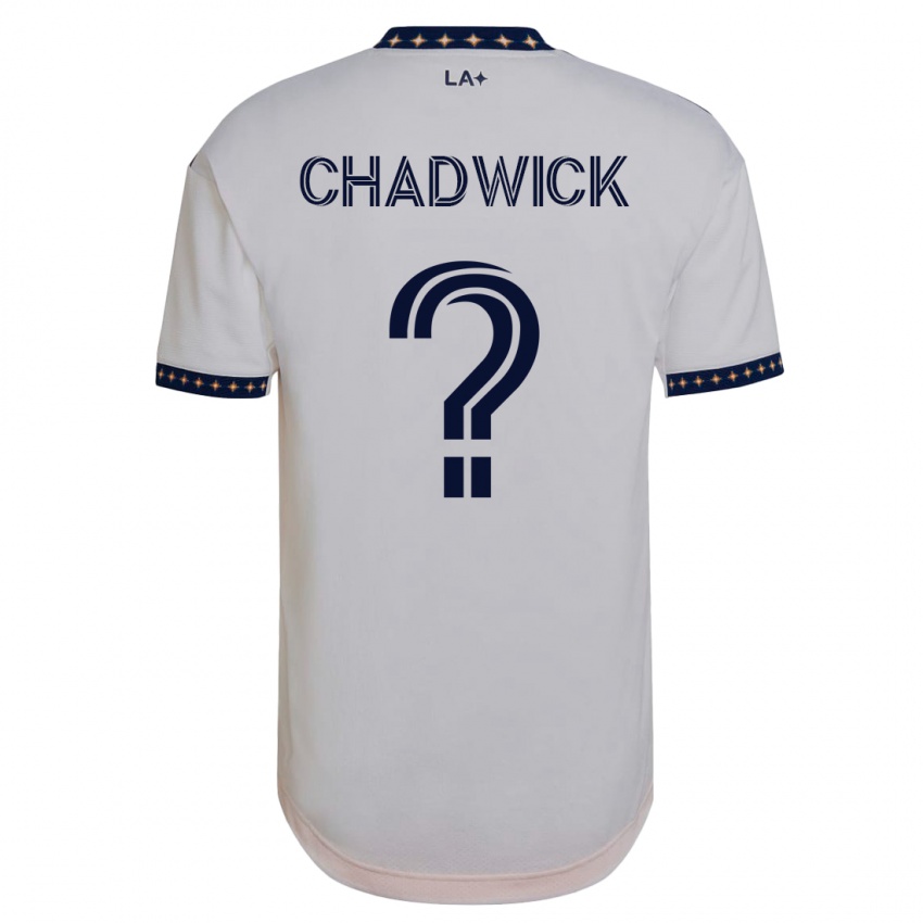 Barn Edward Chadwick #0 Hvit Hjemmetrøye Drakt Trøye 2023/24 Skjorter T-Skjorte