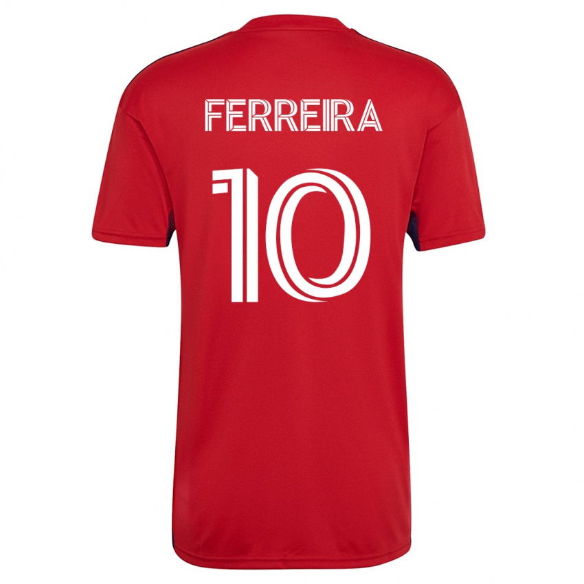 Barn Jesús Ferreira #10 Rød Hjemmetrøye Drakt Trøye 2023/24 Skjorter T-Skjorte