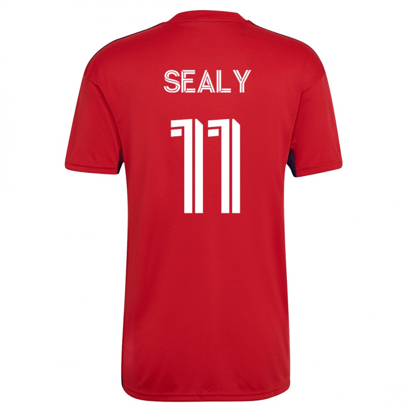 Barn Dante Sealy #11 Rød Hjemmetrøye Drakt Trøye 2023/24 Skjorter T-Skjorte