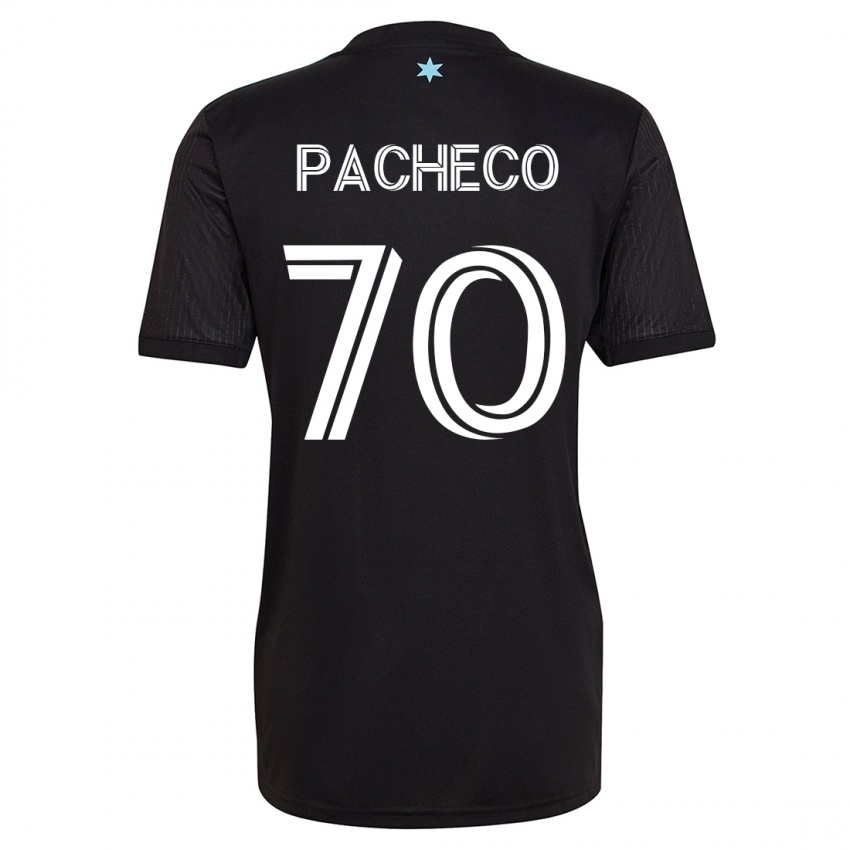 Barn Diogo Pacheco #70 Svart Hjemmetrøye Drakt Trøye 2023/24 Skjorter T-Skjorte