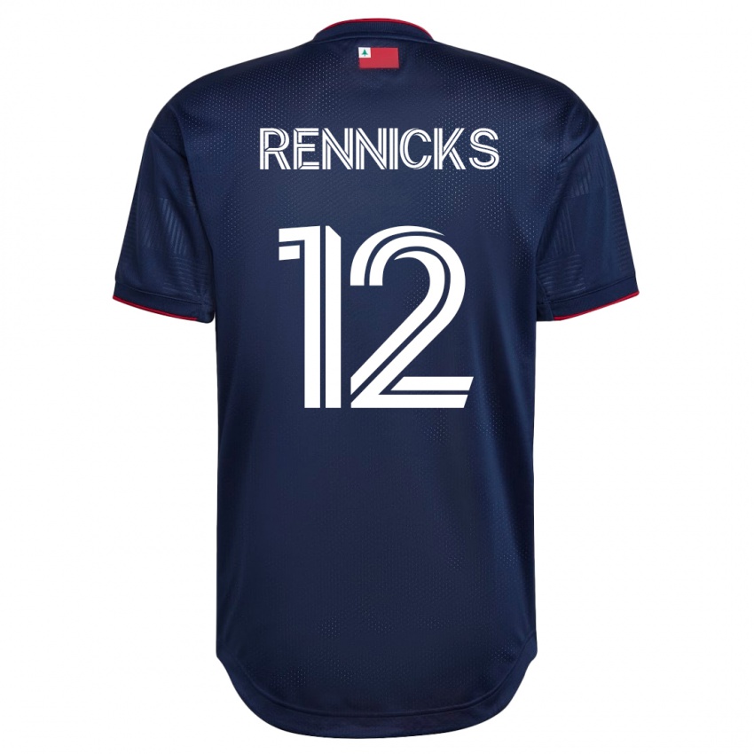 Barn Justin Rennicks #12 Marinen Hjemmetrøye Drakt Trøye 2023/24 Skjorter T-Skjorte