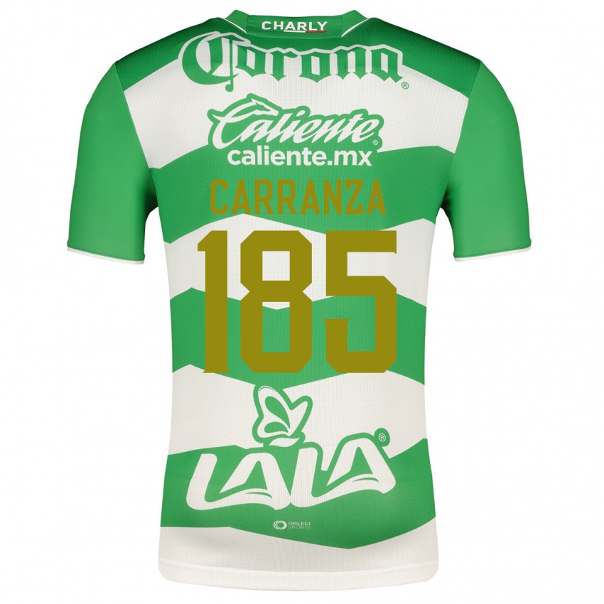 Barn Héctor Carranza #185 Grønn Hjemmetrøye Drakt Trøye 2023/24 Skjorter T-Skjorte