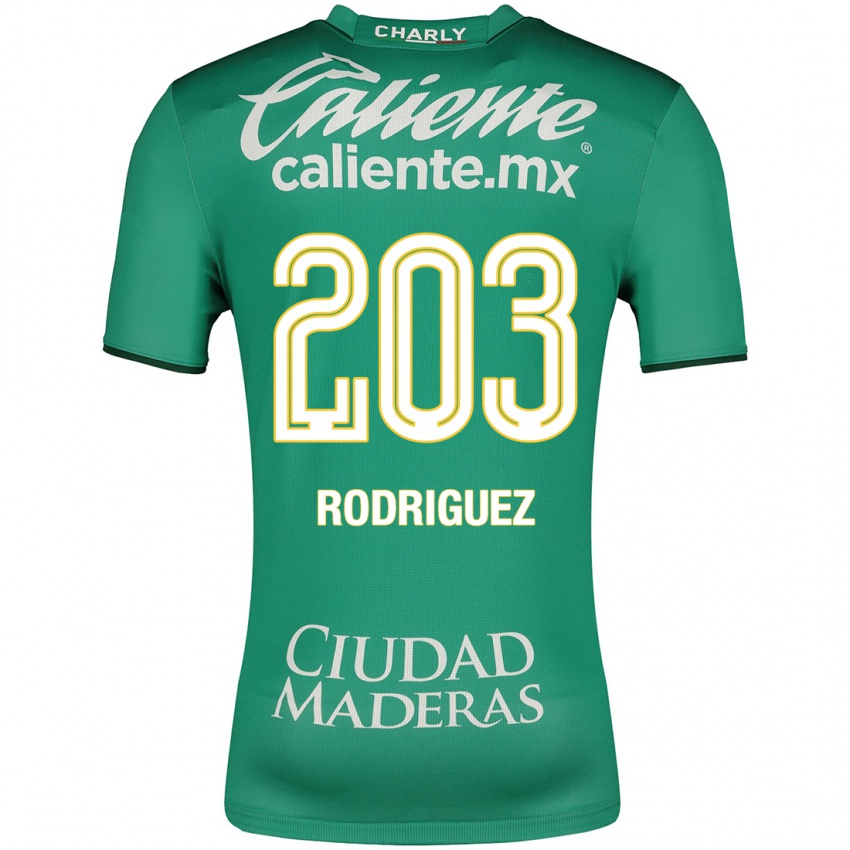Barn César Rodríguez #203 Grønn Hjemmetrøye Drakt Trøye 2023/24 Skjorter T-Skjorte