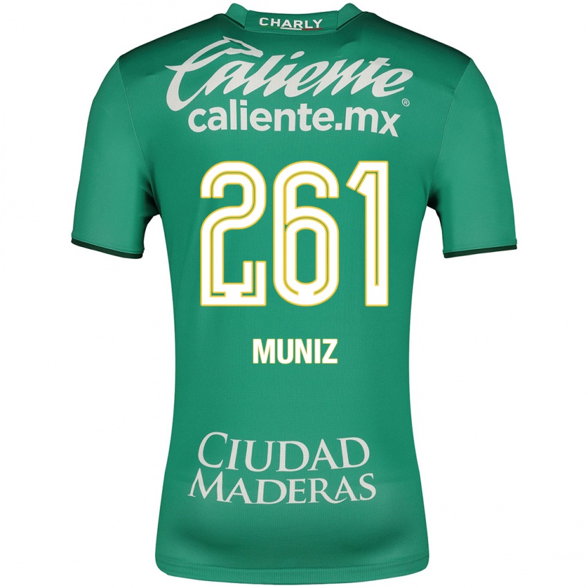 Barn César Muñiz #261 Grønn Hjemmetrøye Drakt Trøye 2023/24 Skjorter T-Skjorte
