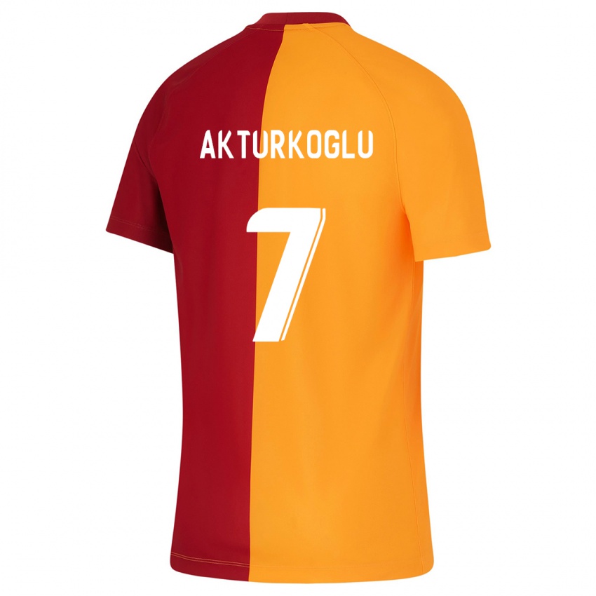 Barn Kerem Aktürkoğlu #7 Oransje Hjemmetrøye Drakt Trøye 2023/24 Skjorter T-Skjorte