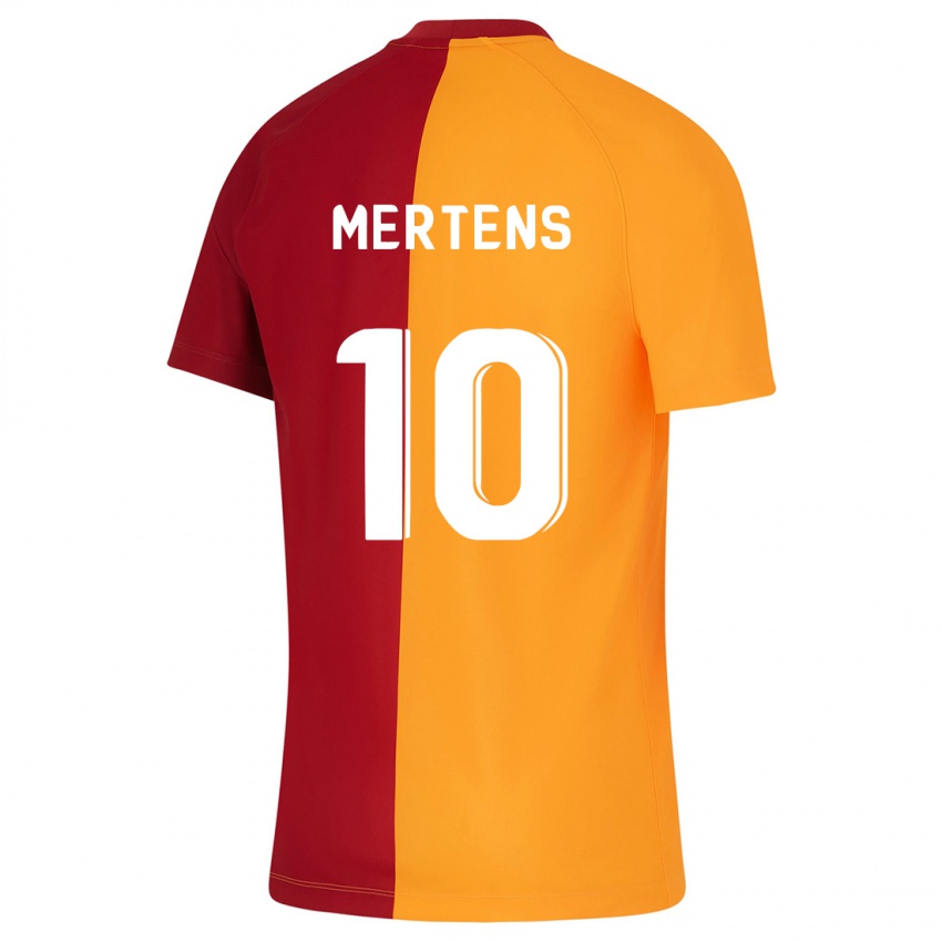 Barn Dries Mertens #10 Oransje Hjemmetrøye Drakt Trøye 2023/24 Skjorter T-Skjorte