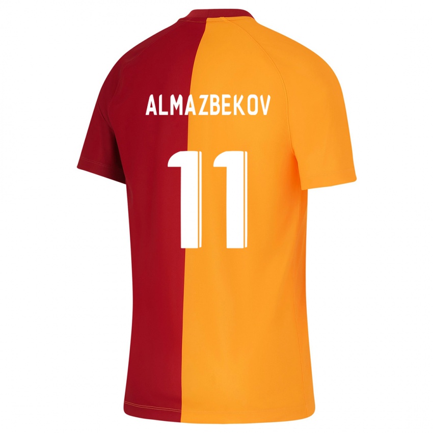 Barn Beknaz Almazbekov #11 Oransje Hjemmetrøye Drakt Trøye 2023/24 Skjorter T-Skjorte