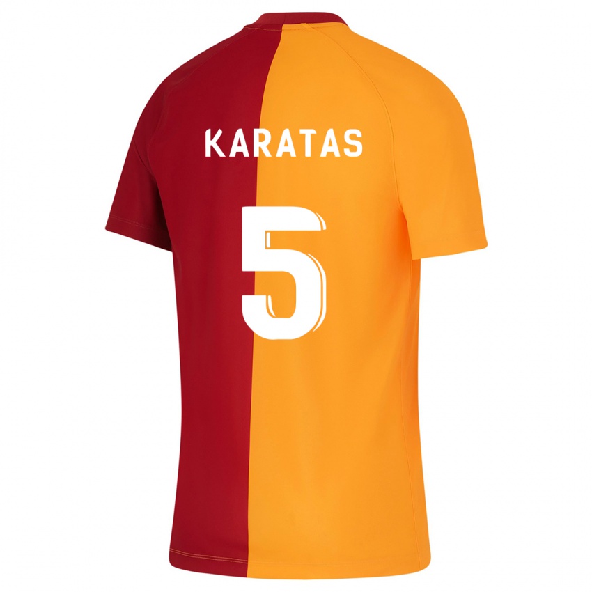Barn Eda Karataş #5 Oransje Hjemmetrøye Drakt Trøye 2023/24 Skjorter T-Skjorte
