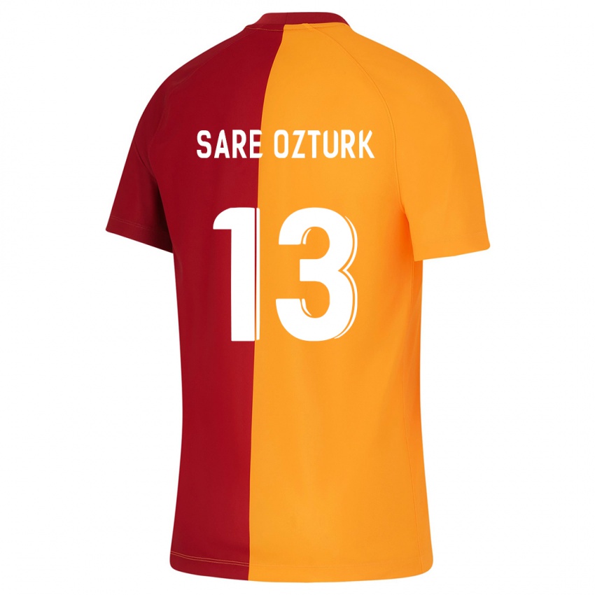 Barn Fatma Sare Öztürk #13 Oransje Hjemmetrøye Drakt Trøye 2023/24 Skjorter T-Skjorte