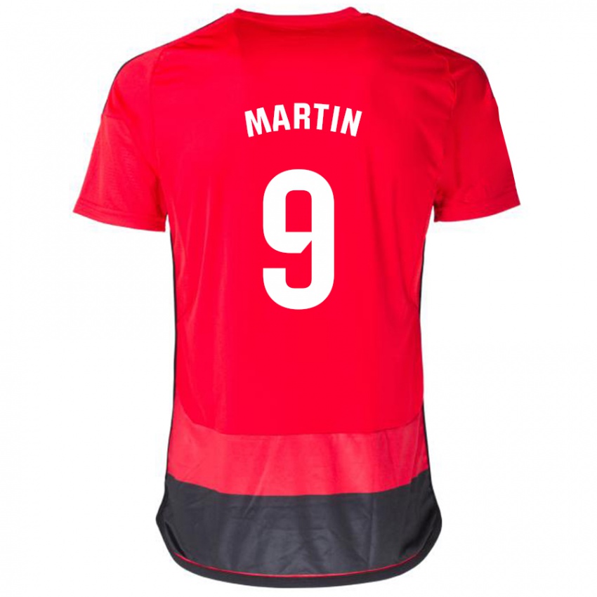 Barn Carlos Martin #9 Rød Svart Hjemmetrøye Drakt Trøye 2023/24 Skjorter T-Skjorte