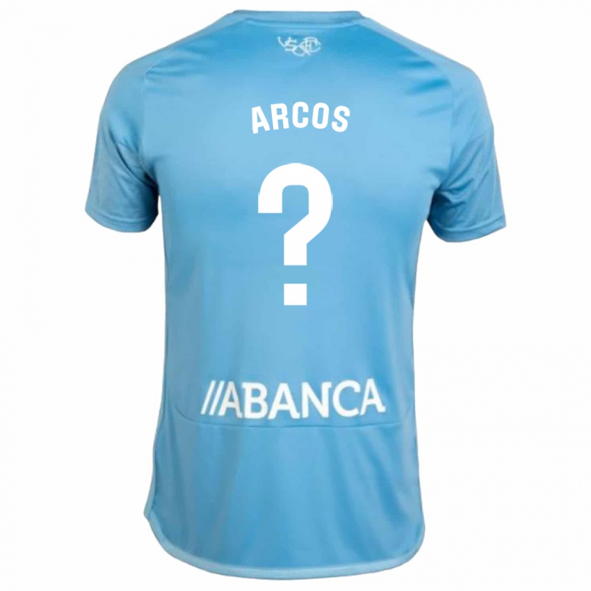 Barn Ángel Arcos #0 Blå Hjemmetrøye Drakt Trøye 2023/24 Skjorter T-Skjorte
