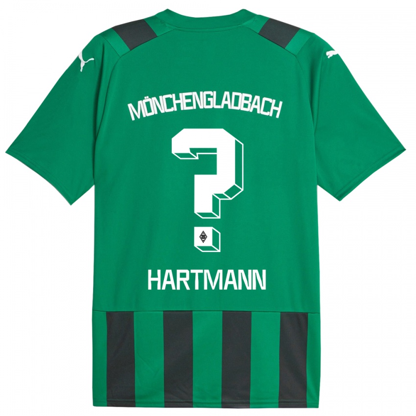 Barn Miguel Hartmann #0 Svart Grønn Bortetrøye Drakt Trøye 2023/24 Skjorter T-Skjorte