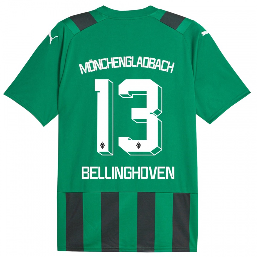 Barn Christina Bellinghoven #13 Svart Grønn Bortetrøye Drakt Trøye 2023/24 Skjorter T-Skjorte
