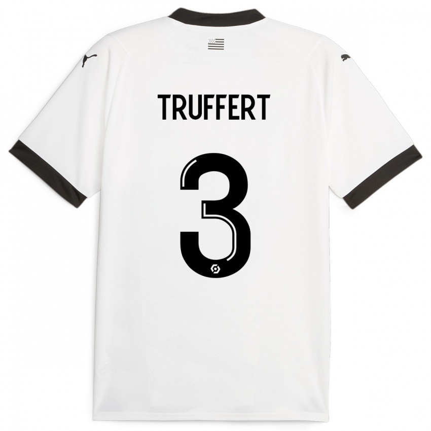 Barn Adrien Truffert #3 Hvit Bortetrøye Drakt Trøye 2023/24 Skjorter T-Skjorte