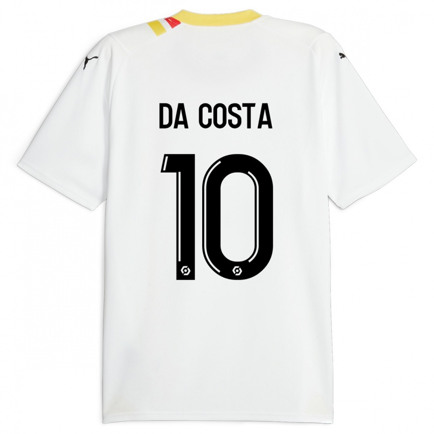 Barn David Pereira Da Costa #10 Svart Bortetrøye Drakt Trøye 2023/24 Skjorter T-Skjorte