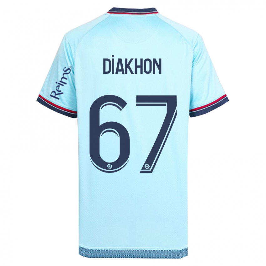 Barn Mamadou Diakhon #67 Himmelblå Bortetrøye Drakt Trøye 2023/24 Skjorter T-Skjorte